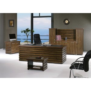 Mill Street® 3-Piece Black Office Desk Set